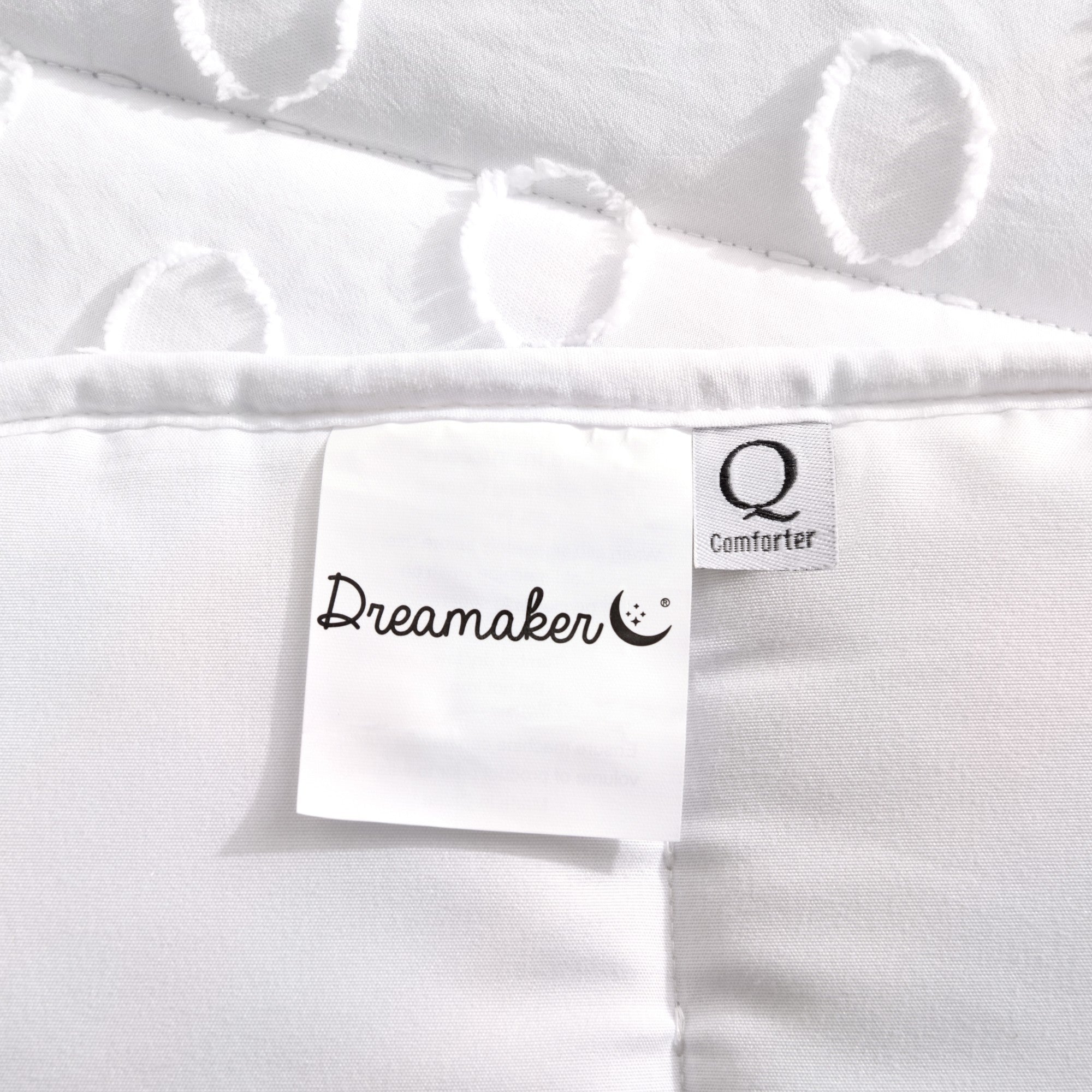 Dreamaker Haven Spot 6 Piece Comforter Set White
