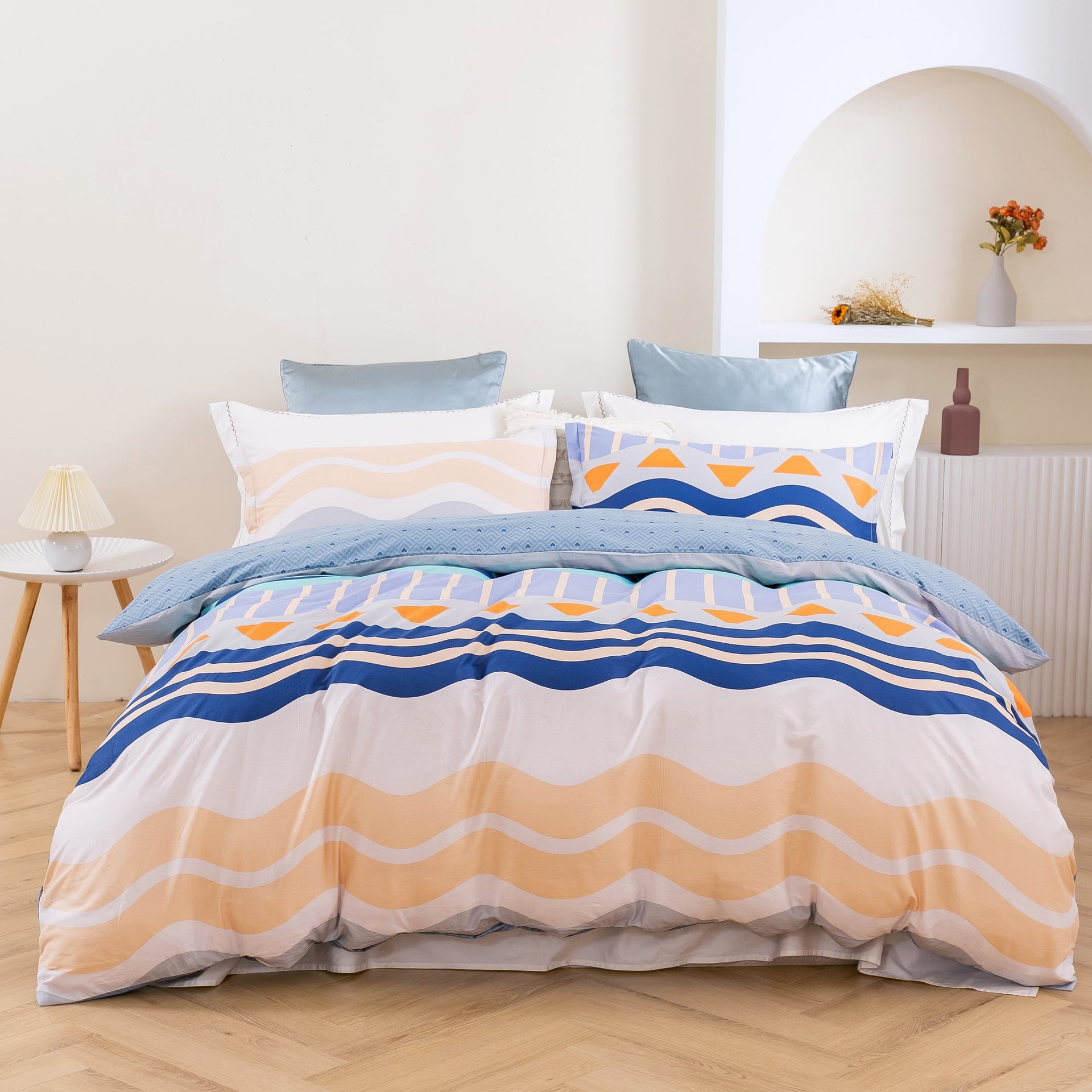 Dreamaker Capricotton Reversible Quilt Cover Set