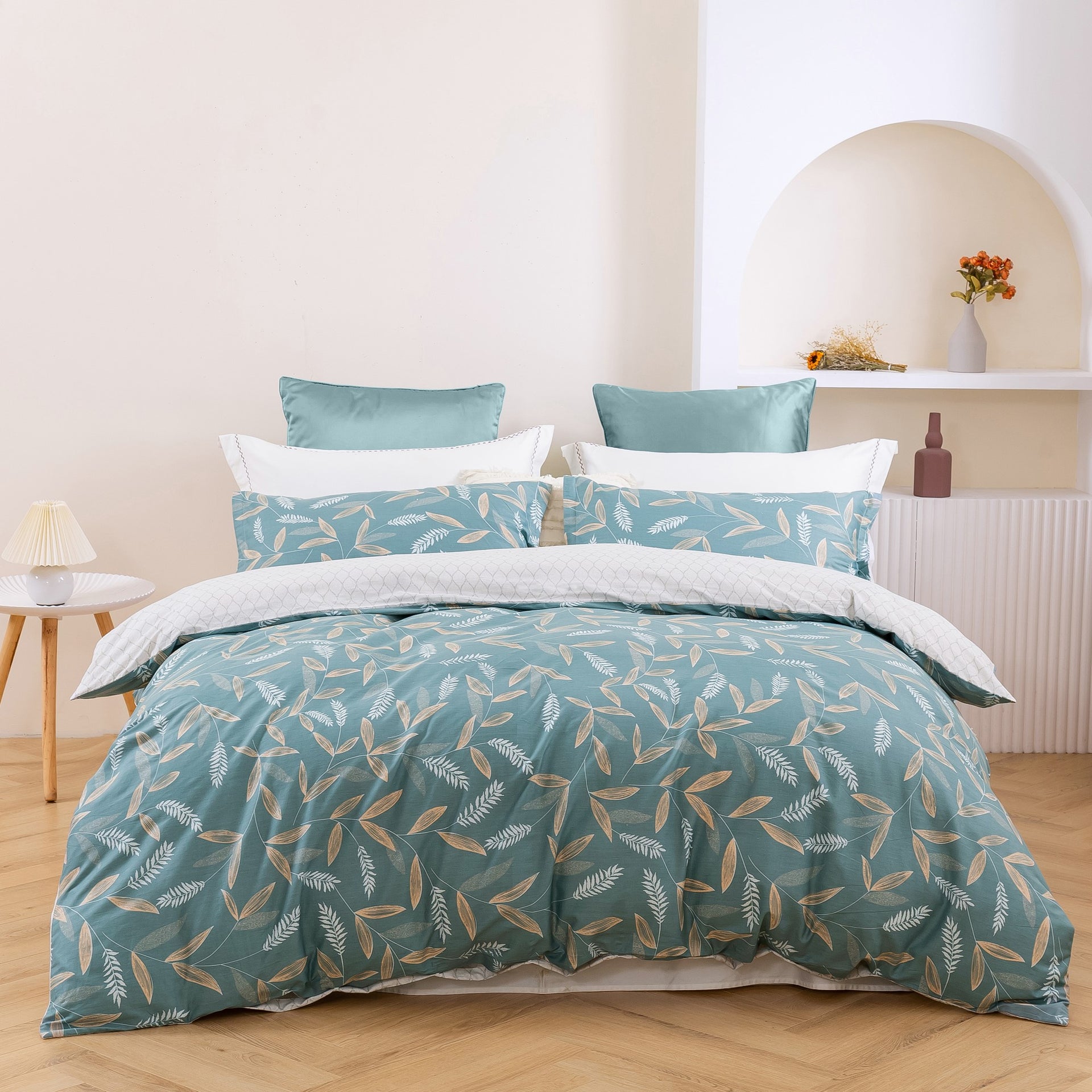 Dreamaker Fotailcotton Reversible Quilt Cover Set