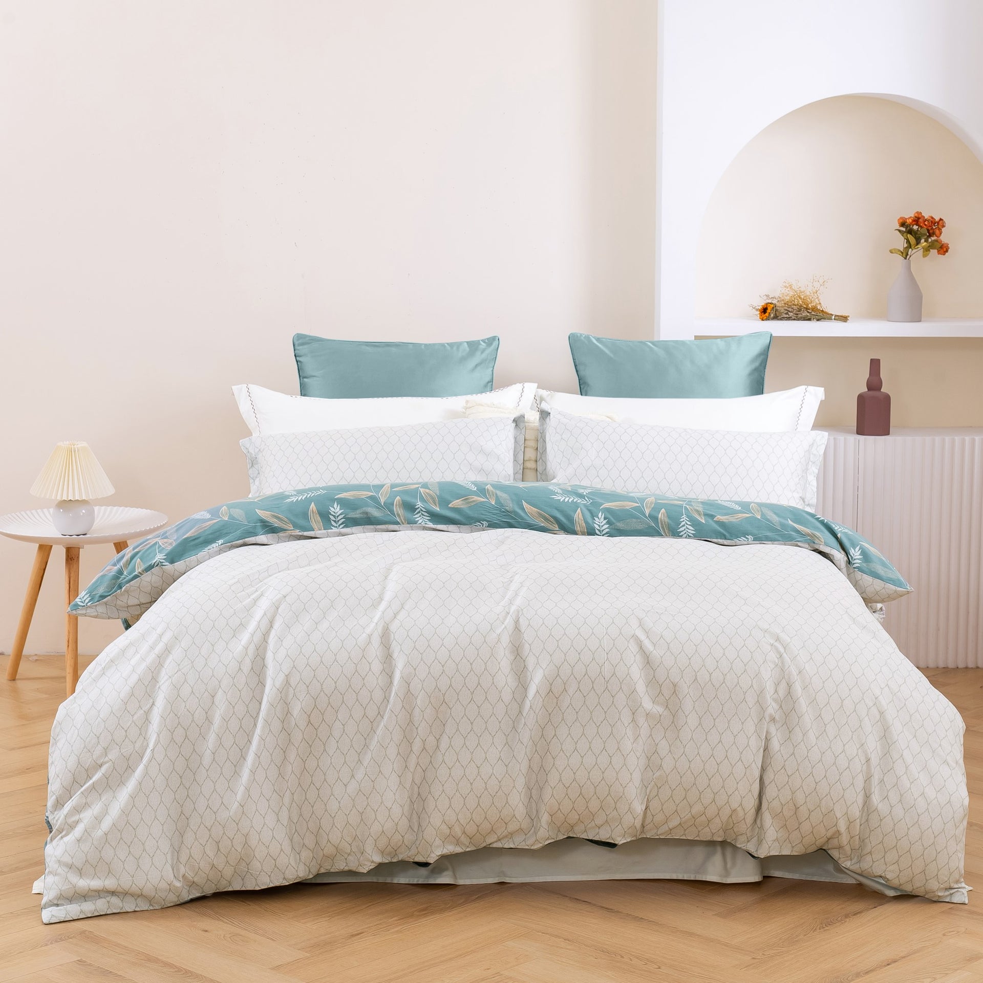 Dreamaker Fotailcotton Reversible Quilt Cover Set
