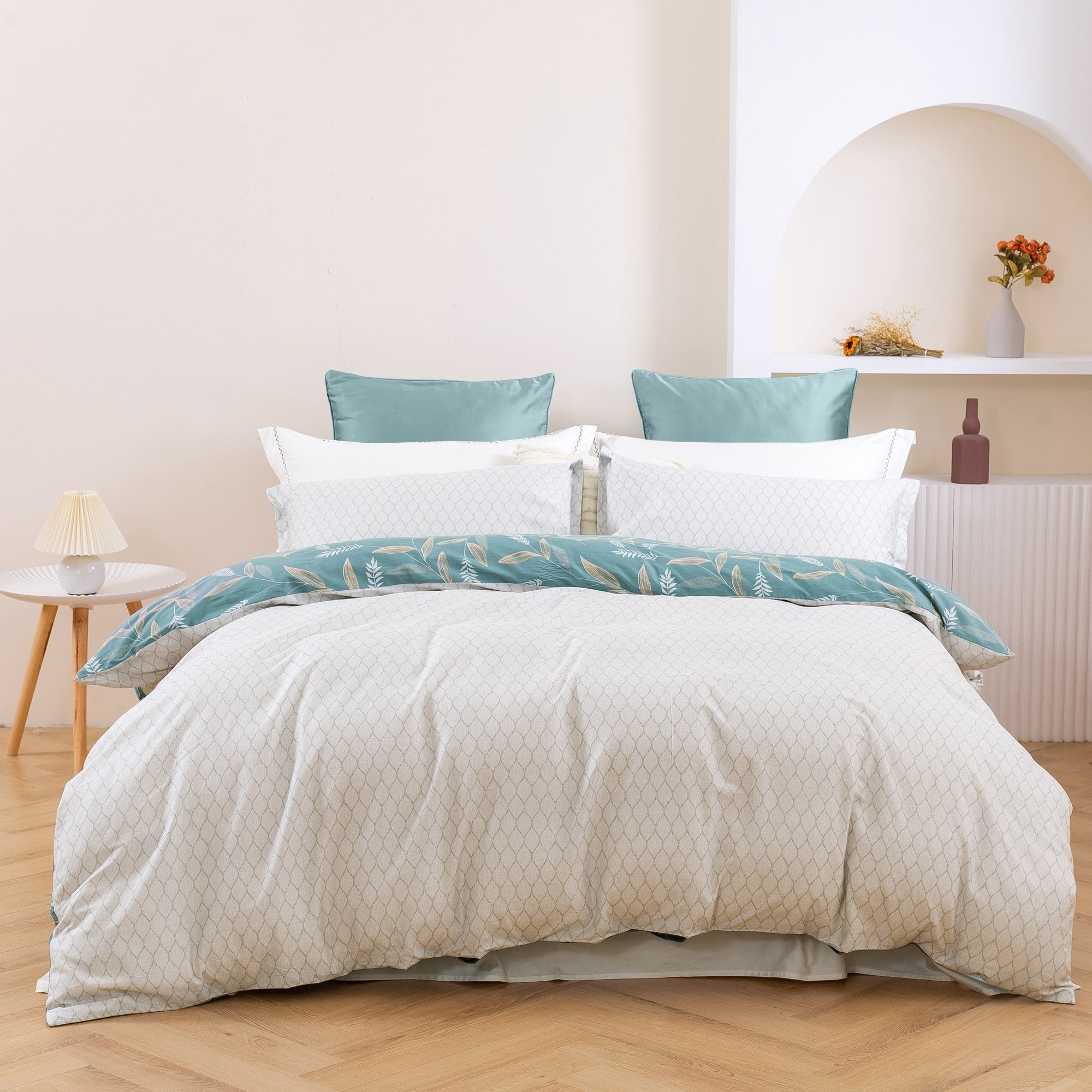 Dreamaker Fotailcotton Reversible Quilt Cover Set