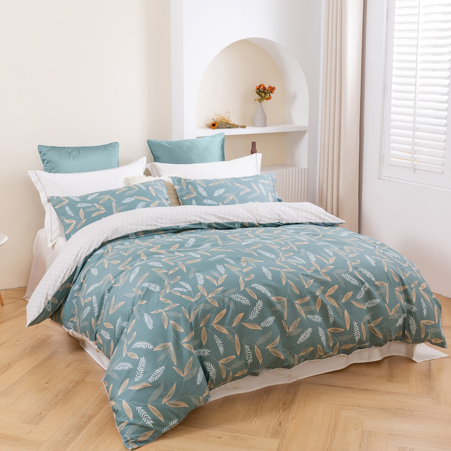 Dreamaker Fotailcotton Reversible Quilt Cover Set