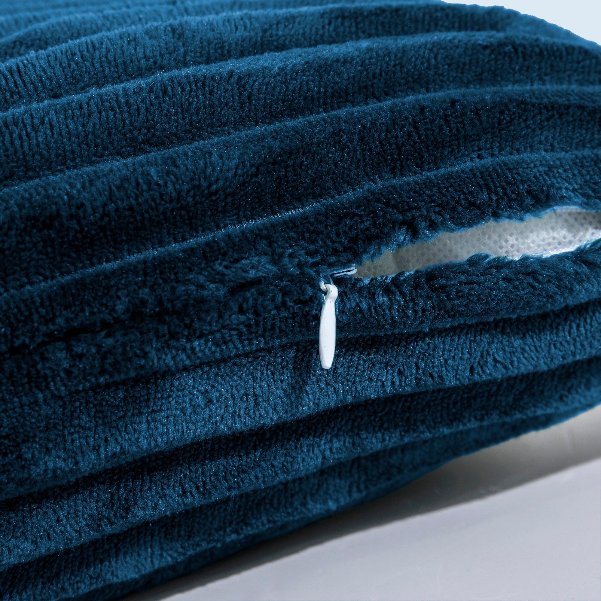 Dreamaker Embossed Fleece Cushion Teal 45X45Cm
