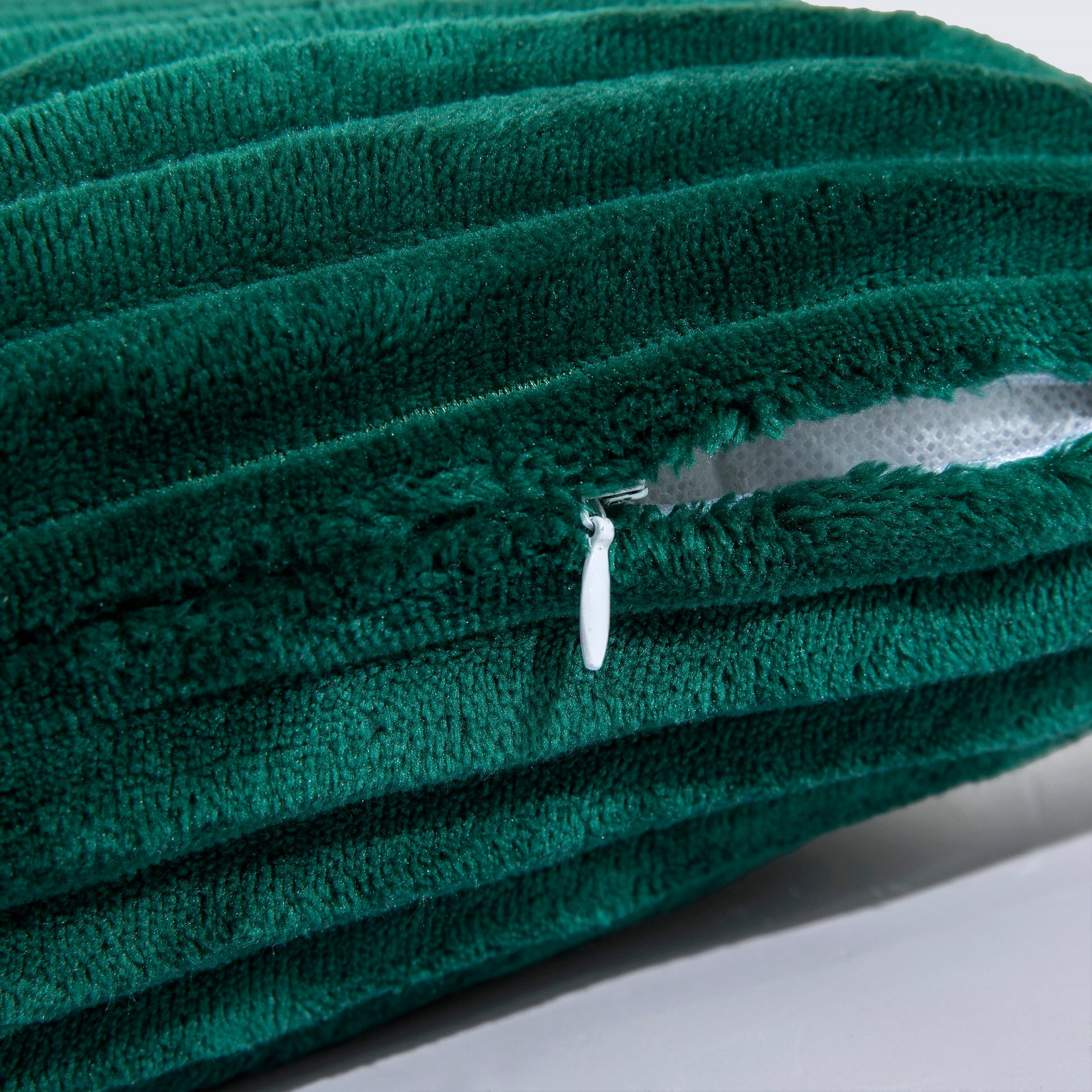 Dreamaker Embossed Fleece Cushion Emerald 45X45Cm