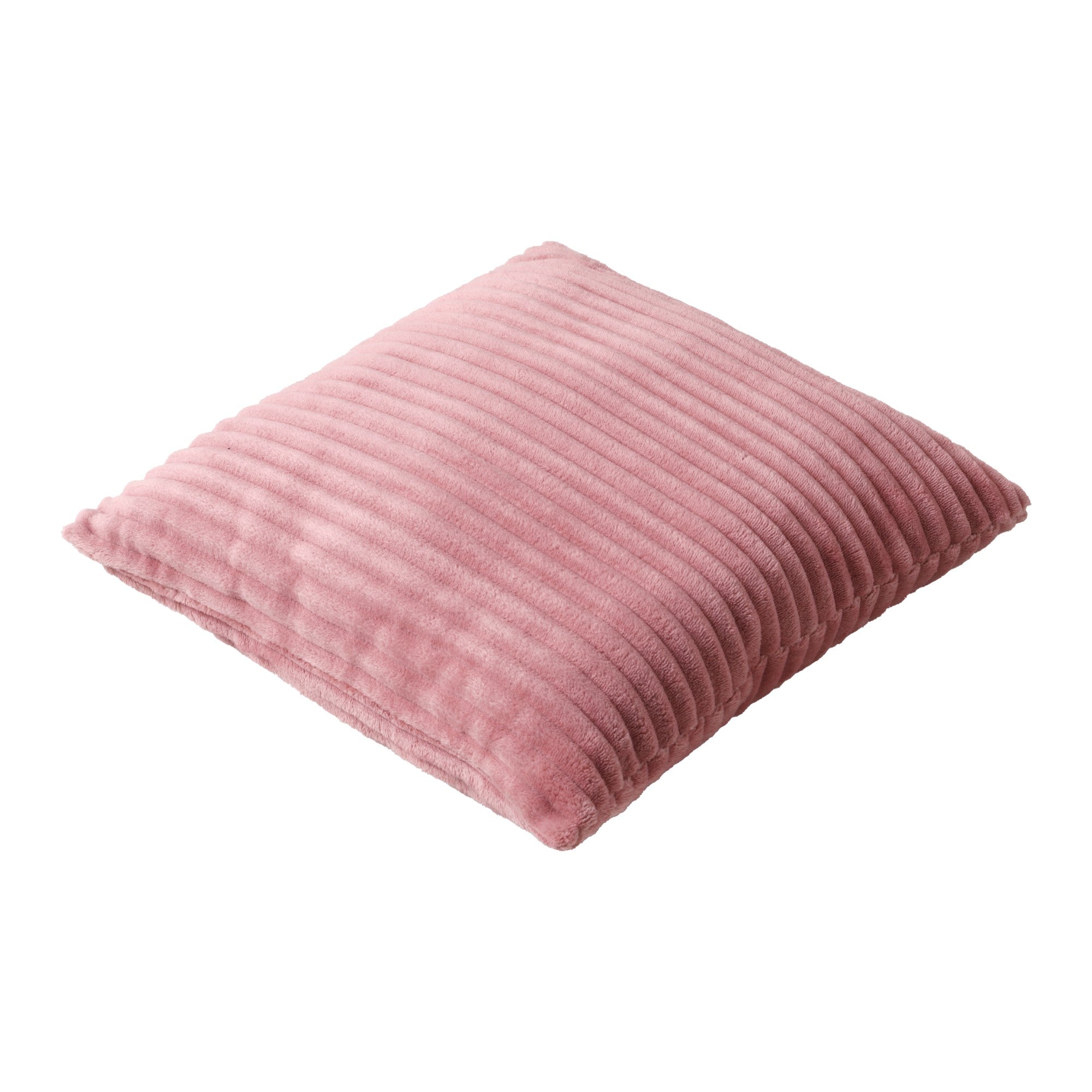 Dreamaker Embossed Fleece Cushion Blush 45X45Cm