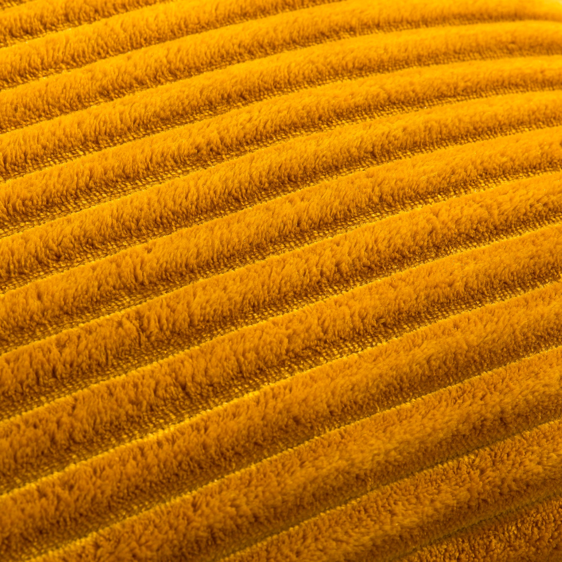 Dreamaker Embossed Fleece Cushion Mustard 45X45Cm