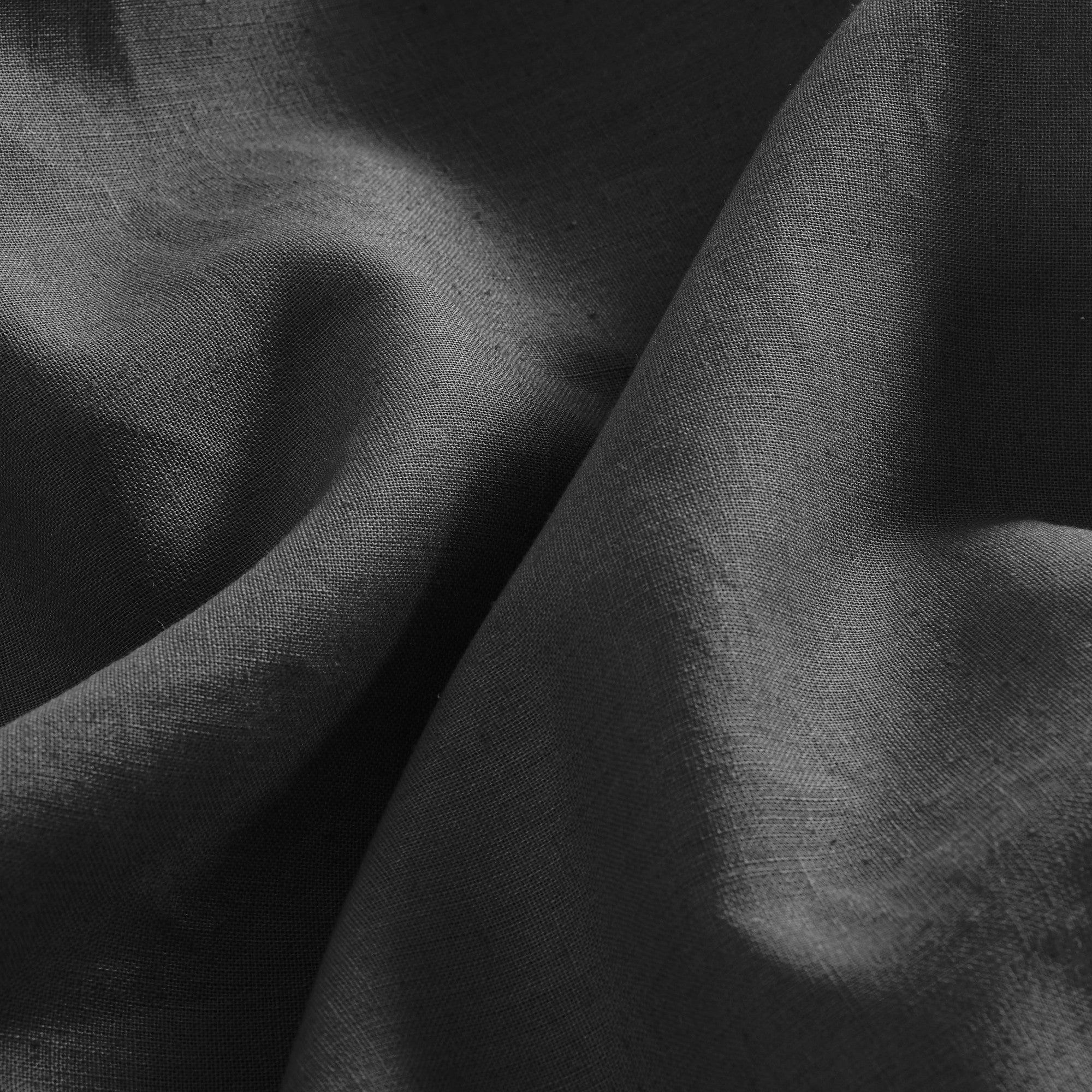 Dreamaker Linen Cotton Quilt Cover Set Charcoal
