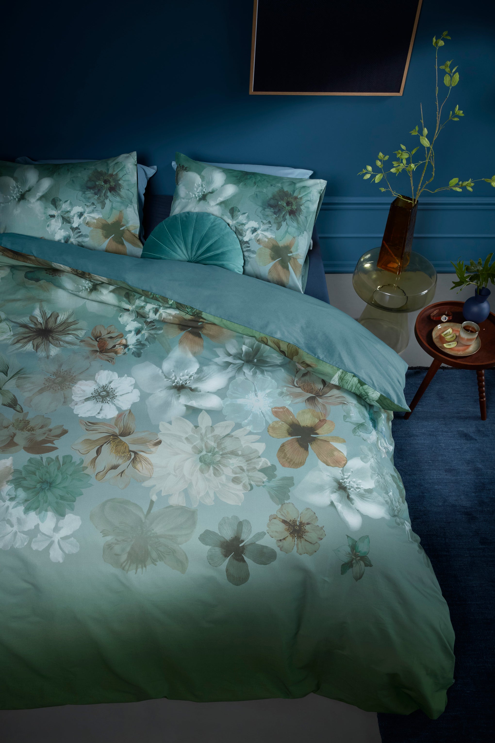 Bedding House Lou Blue Green Quilt Cover Set Bedding House