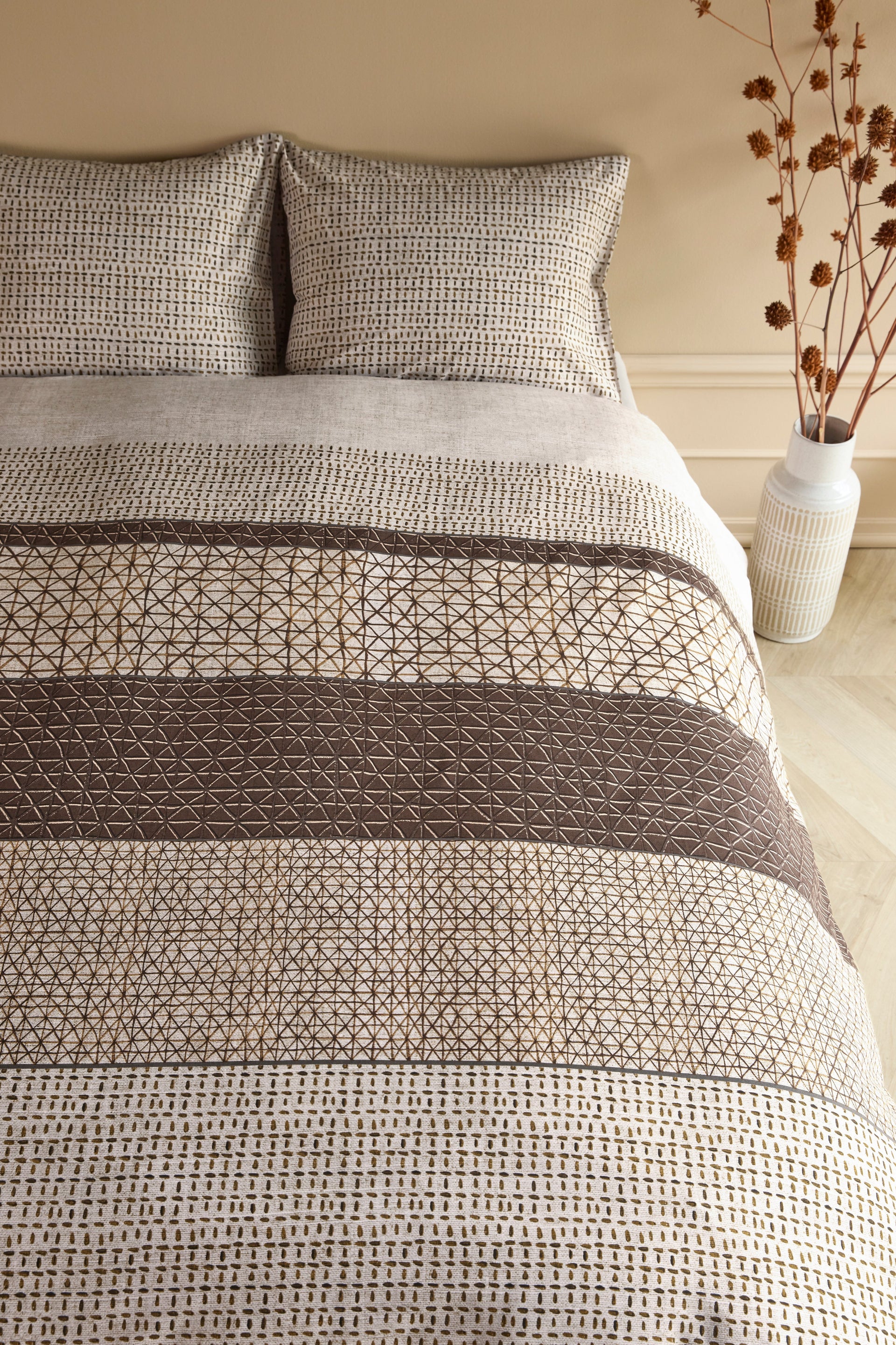 Bedding House Summer Blue Grey Seersucker Quilt Cover Set Bedding House