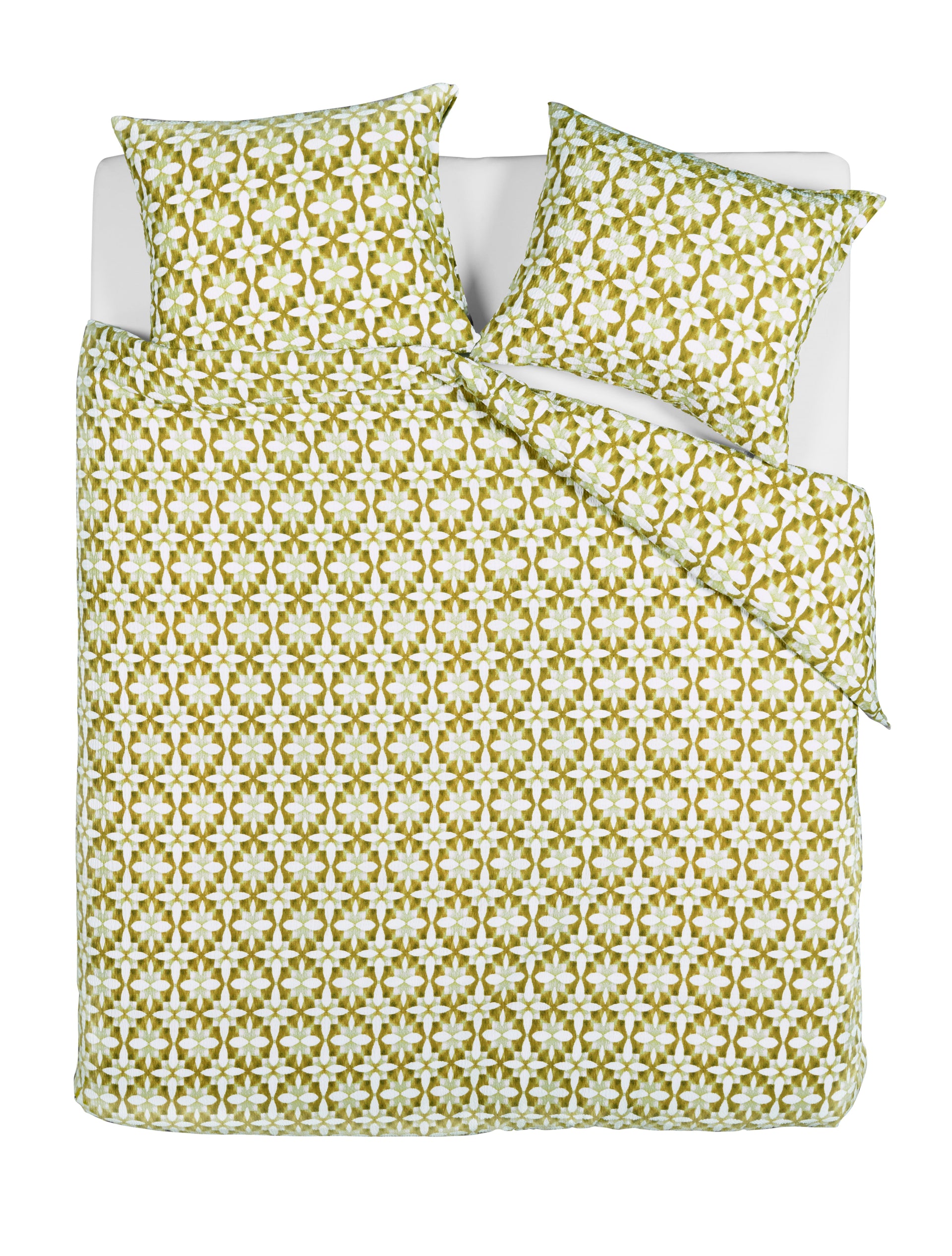 Bedding House Mae Green Seersucker Quilt Cover Set Bedding House