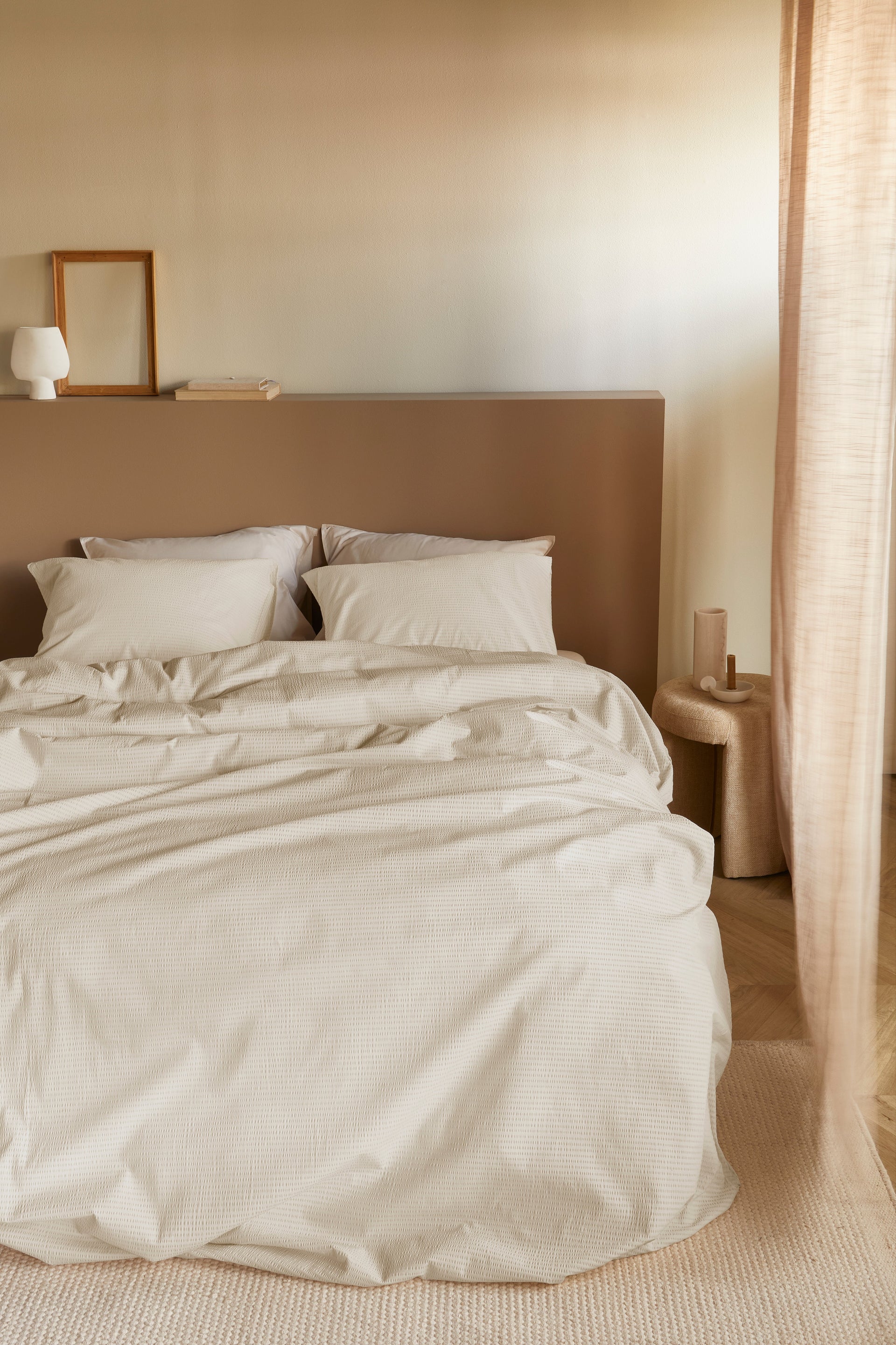 Bedding House Summer Sand Seersucker Quilt Cover Set Bedding House