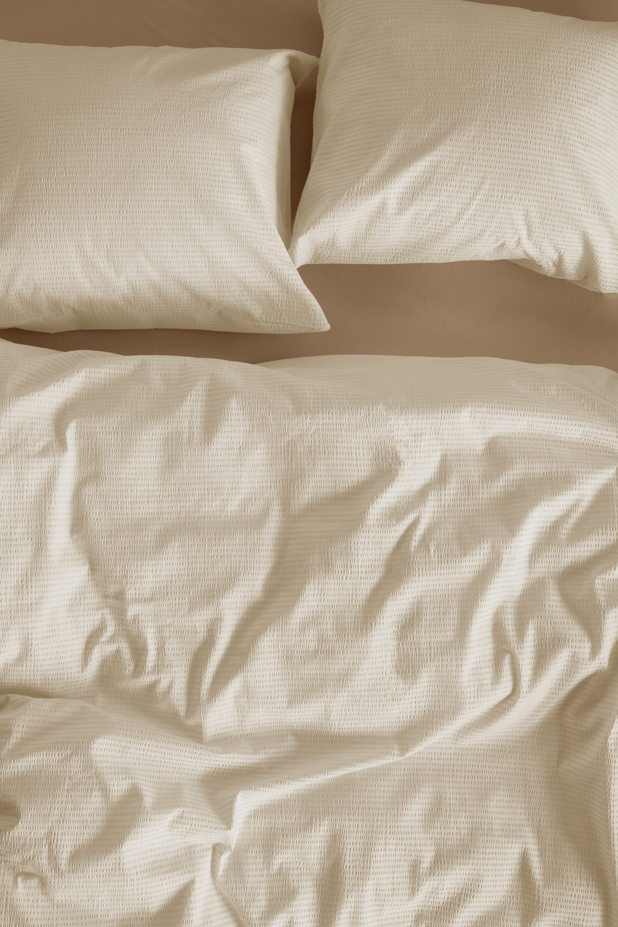 Bedding House Summer Sand Seersucker Quilt Cover Set Bedding House