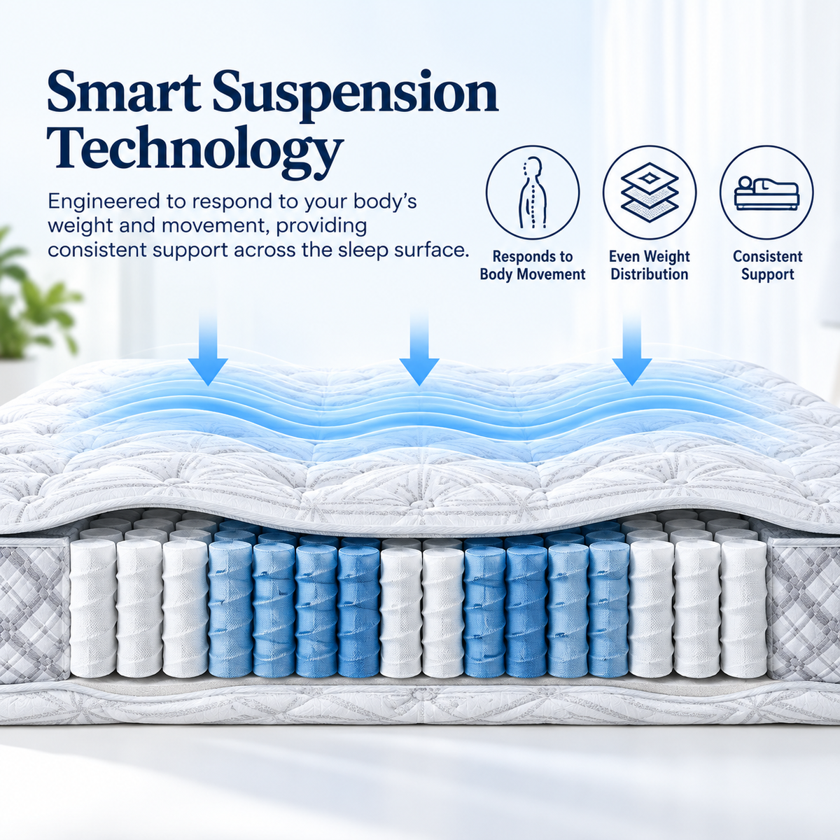 Sleepmaker Performance Plus KulKote 24 cm Mattress - Medium