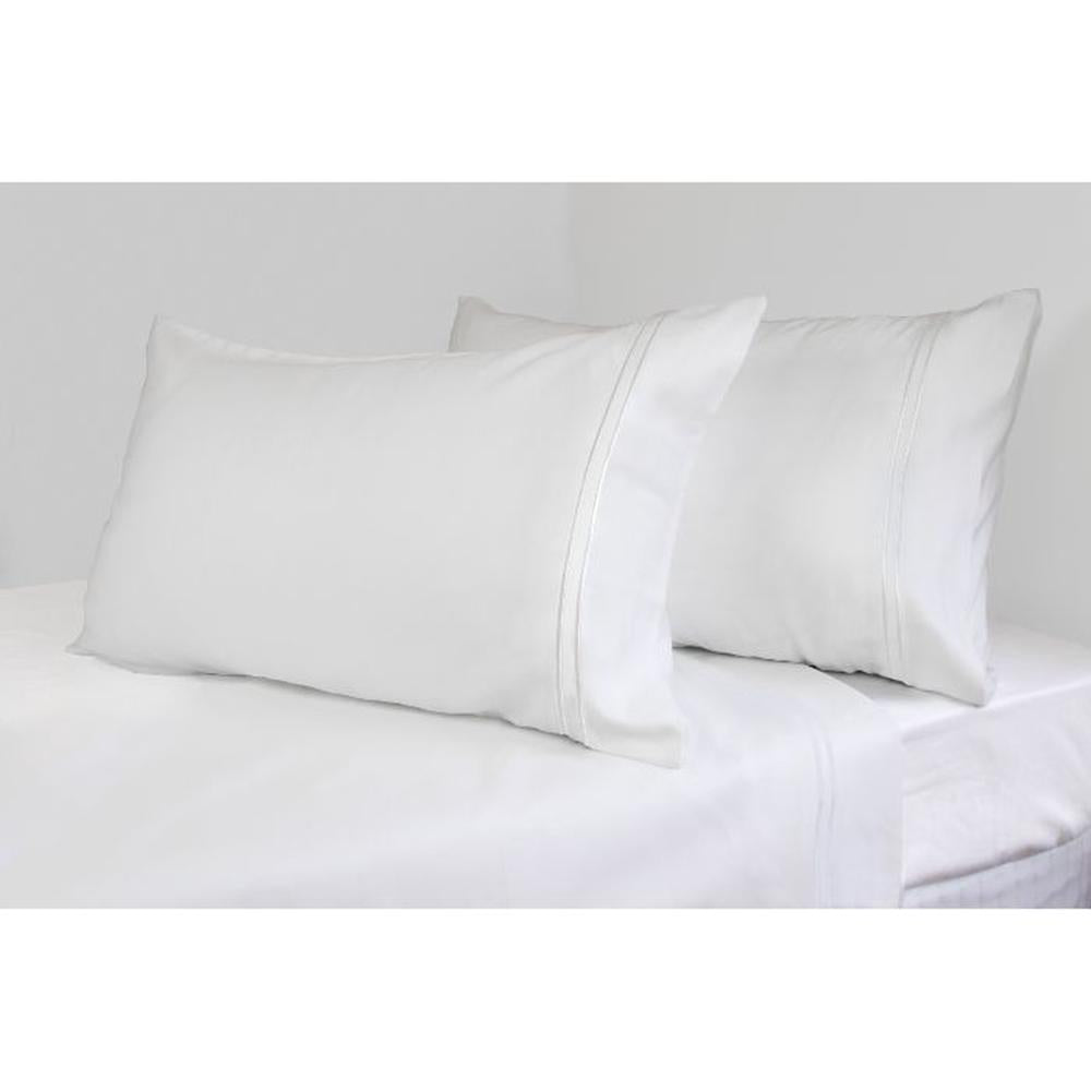 ARDOR "1000TC Hotel Embroidered" SHEET SET - WHITE Ardor Bedding