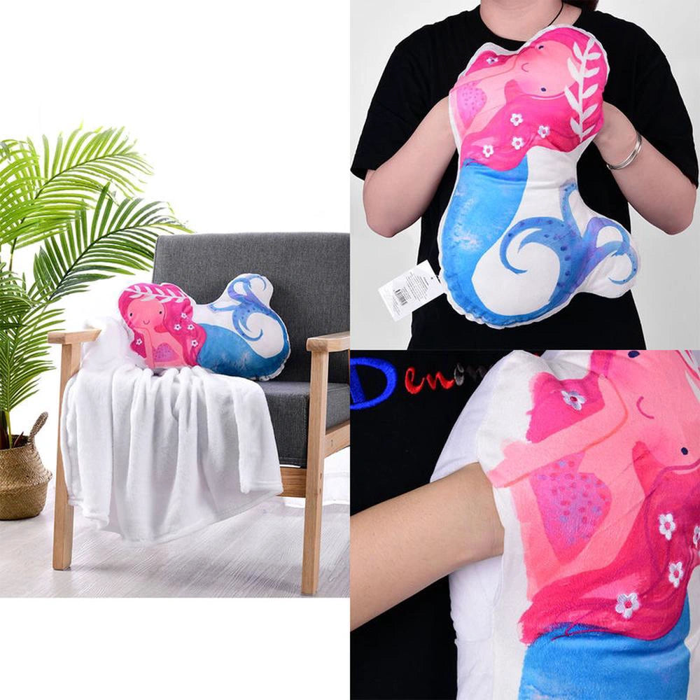Happy Kids Novelty Cushion/Throw (Mermaid) - 40x34cm
