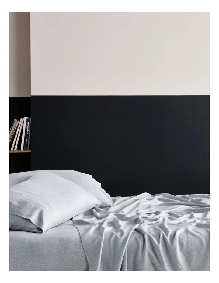 LINEN HOUSE REJEANERATION RIALTA SHEET SET SILVER Linen House