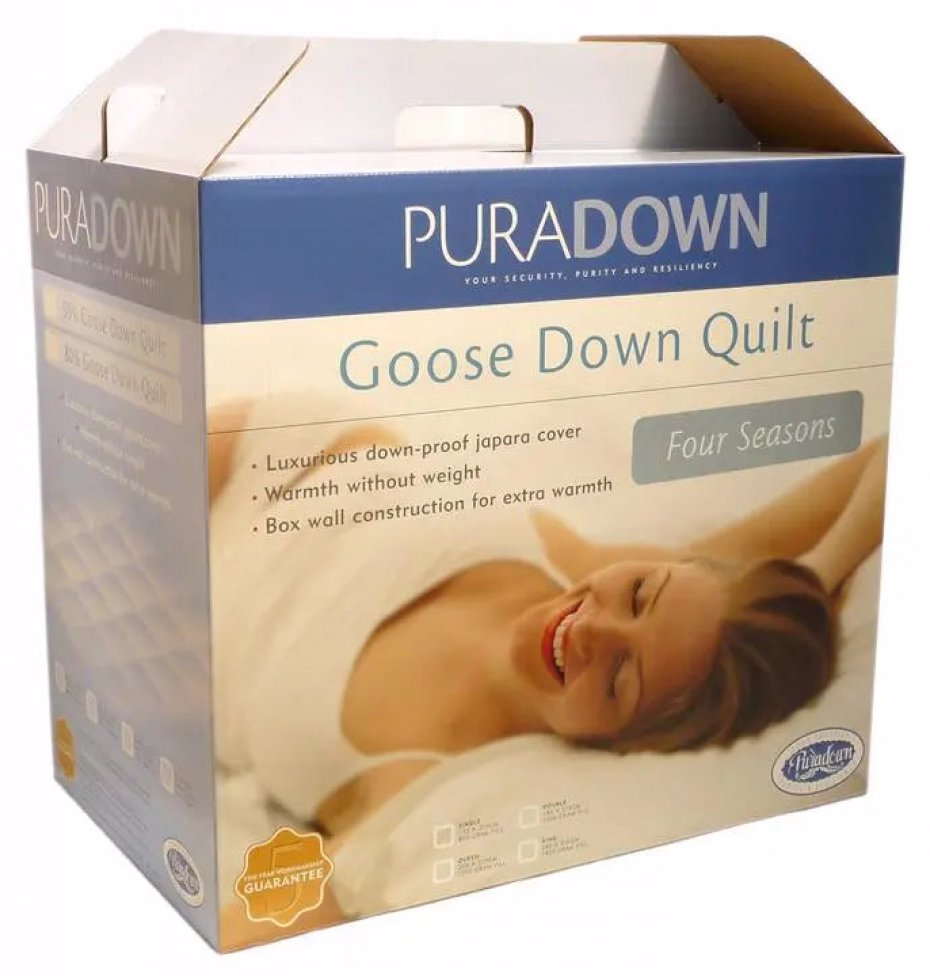 Puradown Goose 80% Down 20% Feather Four Seasons Quilt (2 in 1) Puradown