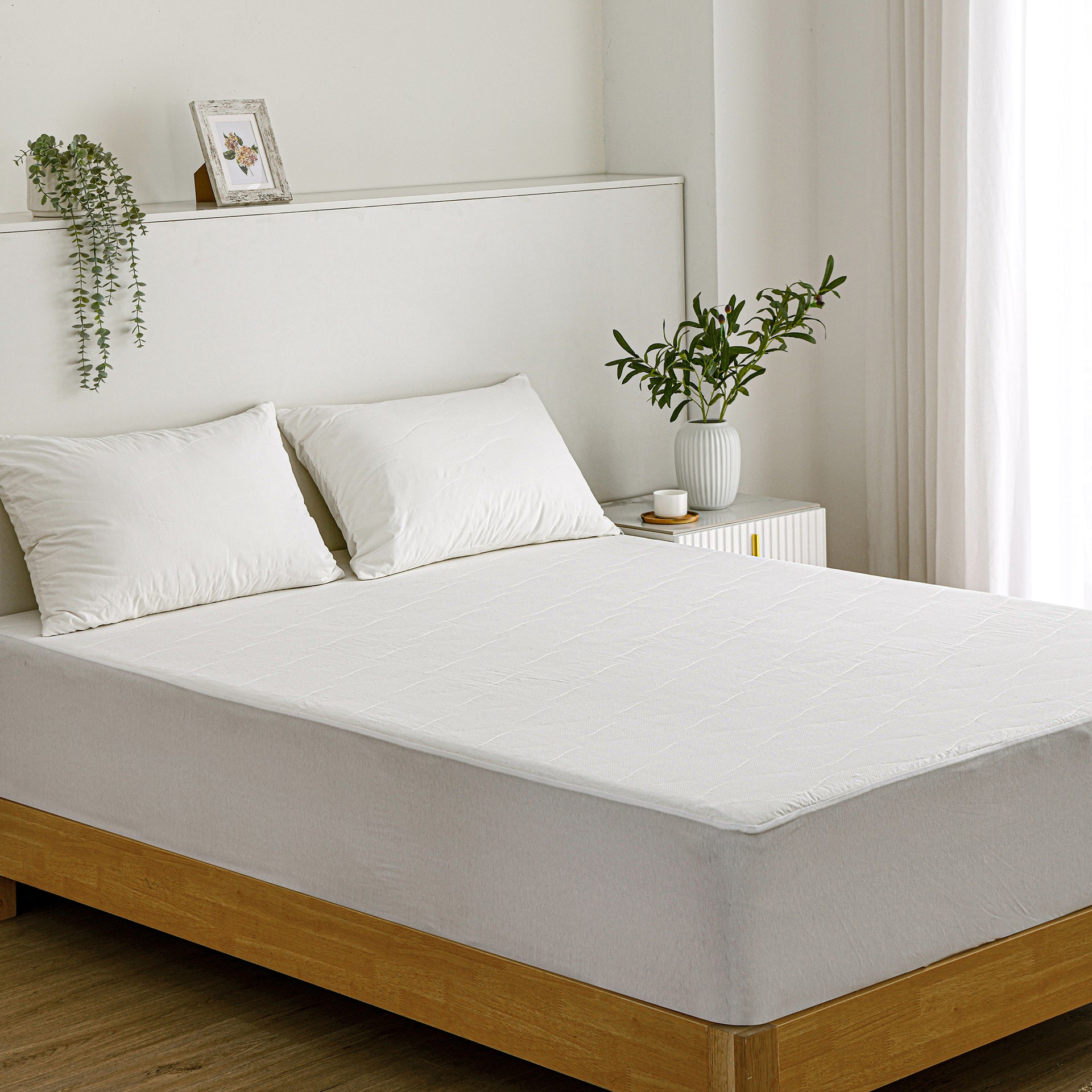 Bianca Cool Ease Double Cotton & Bamboo Cooling Mattress Protector