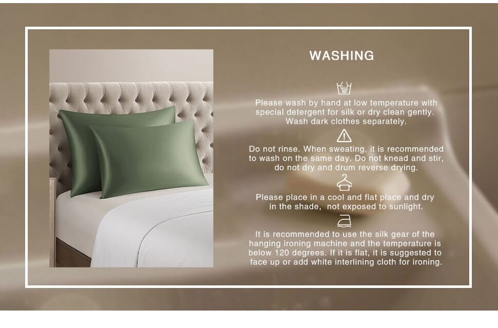 Anyhouz Pillowcase 51x66cm Light Gray Natural Mulberry Silk For Comfortable And Relaxing Home Bed  - Standard Size