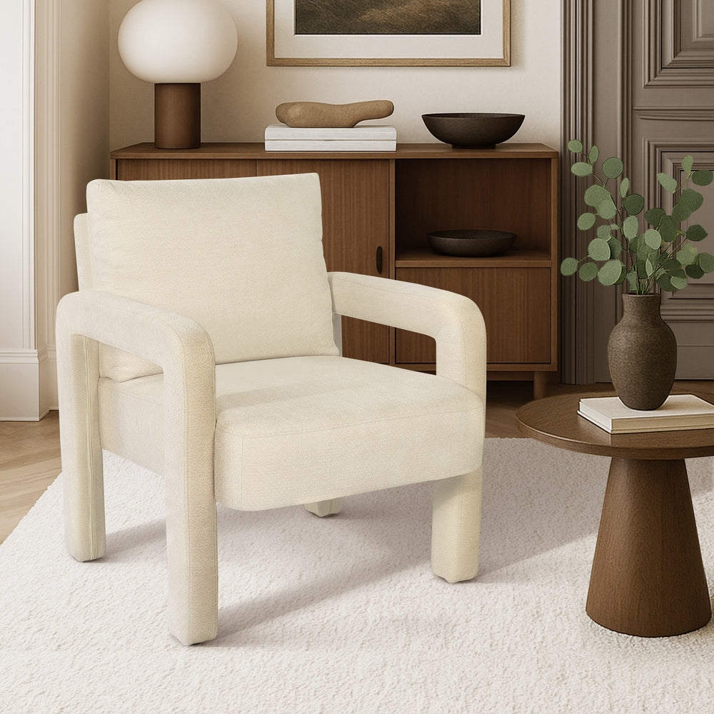 Oikiture  Armchair Velvet Chairs 1 Seater Lounge Sofa Chair