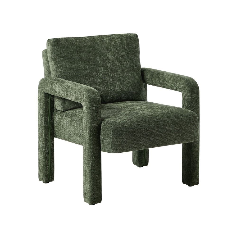 Oikiture Armchair Velvet Chairs 1 Seater Lounge Sofa Chair Oikiture