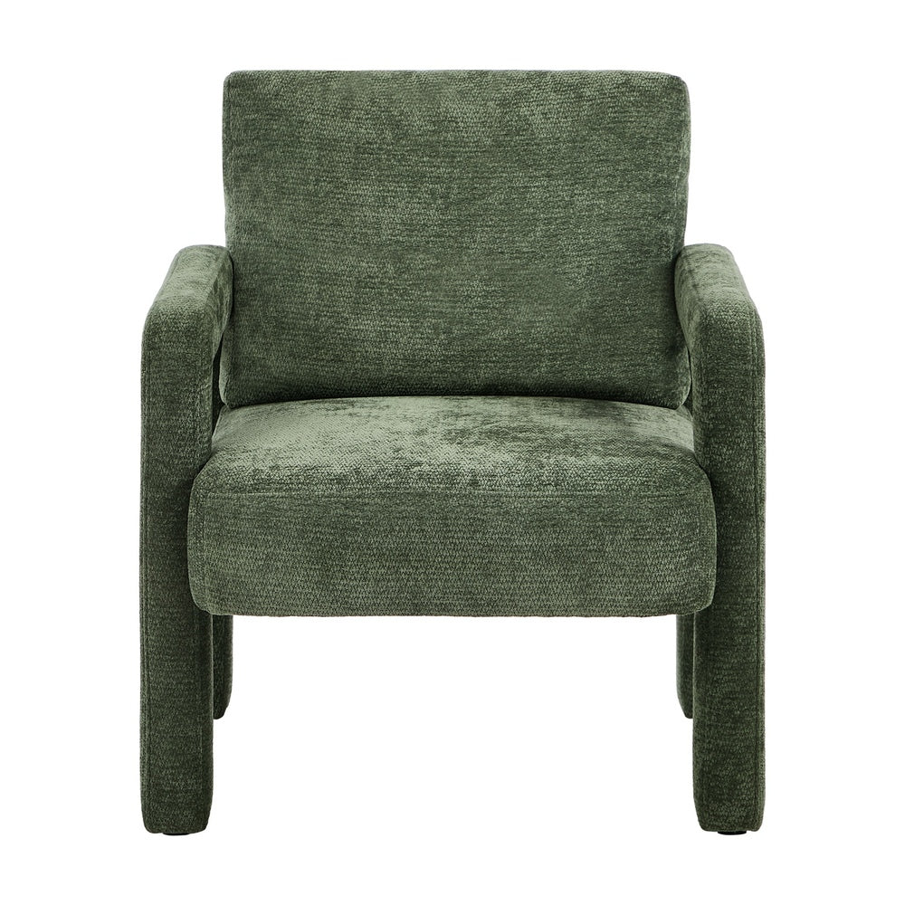 Oikiture Armchair Velvet Chairs 1 Seater Lounge Sofa Chair Oikiture