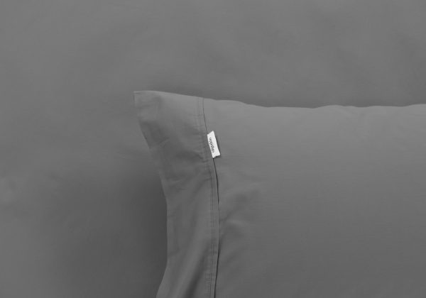 ALGODON "300TC Cotton" FITTED SHEET Combo Set - CHARCOAL Algodon