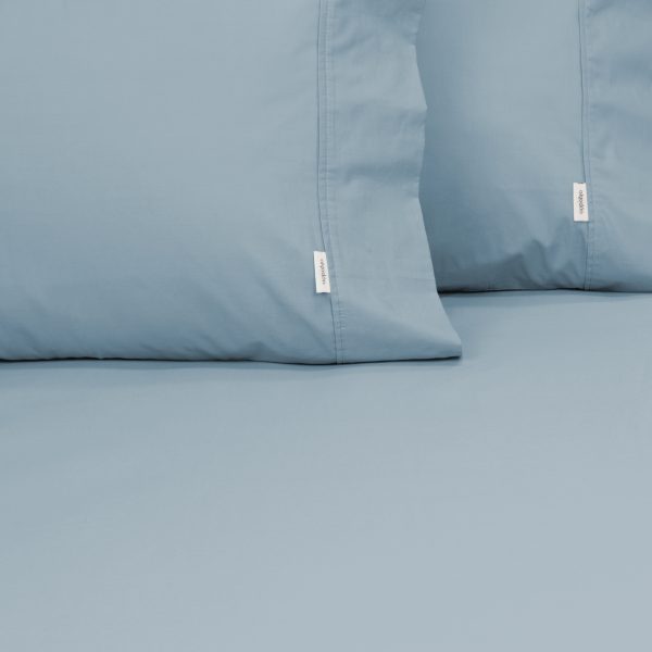 ALGODON "300TC Cotton" FITTED SHEET Combo Set - DENIM Algodon