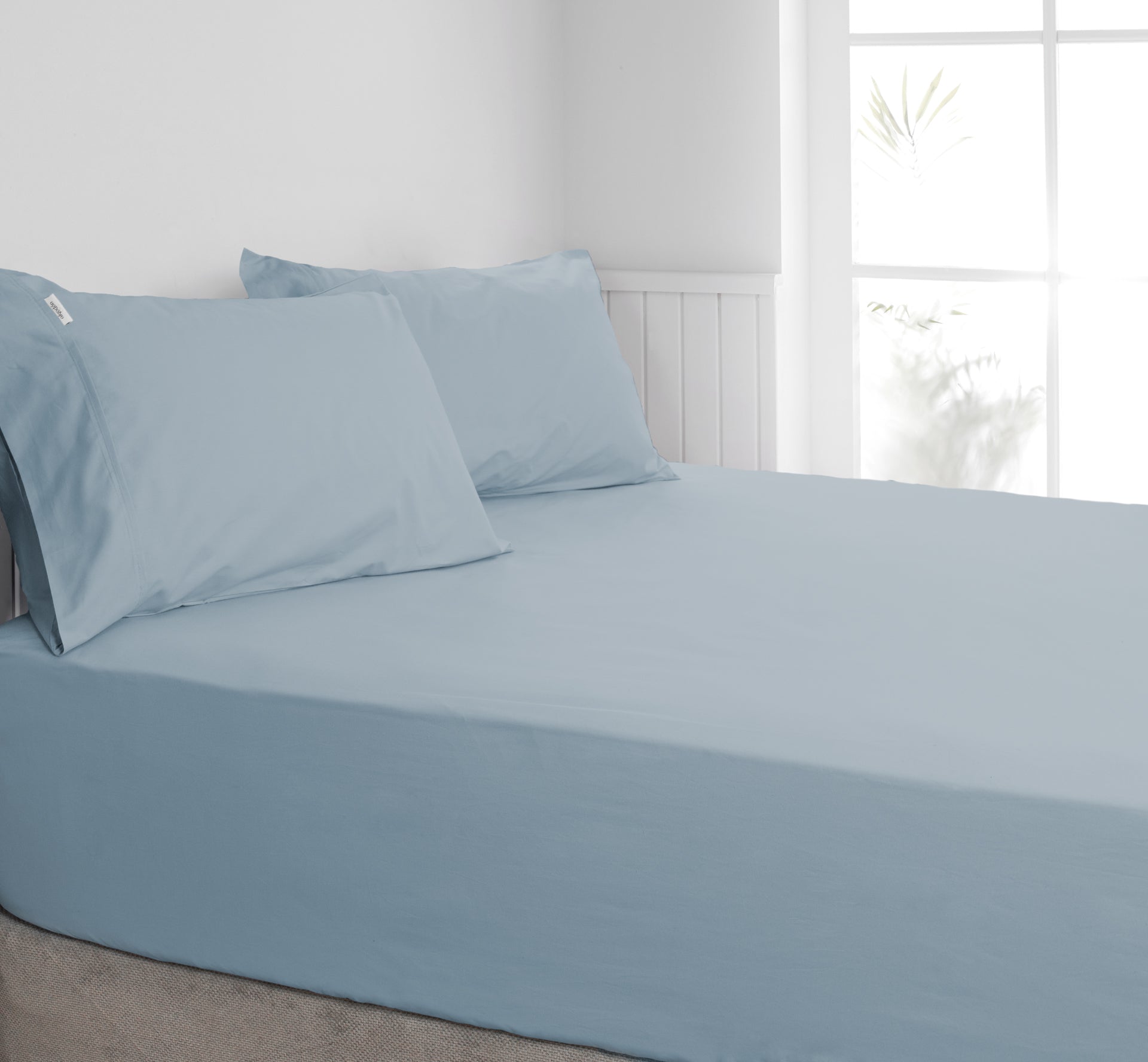 ALGODON "300TC Cotton" FITTED SHEET Combo Set - DENIM Algodon