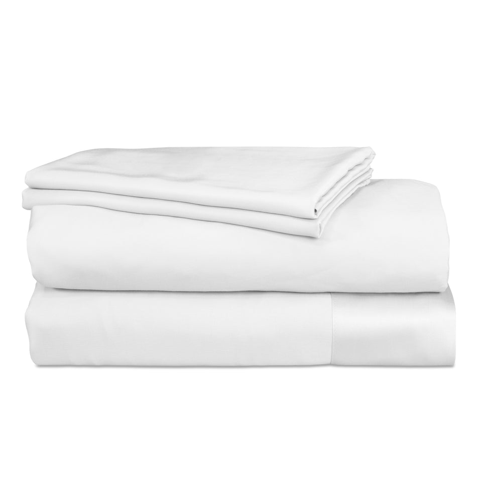 ALGODON "Bamboo" SHEET SET - WHITE