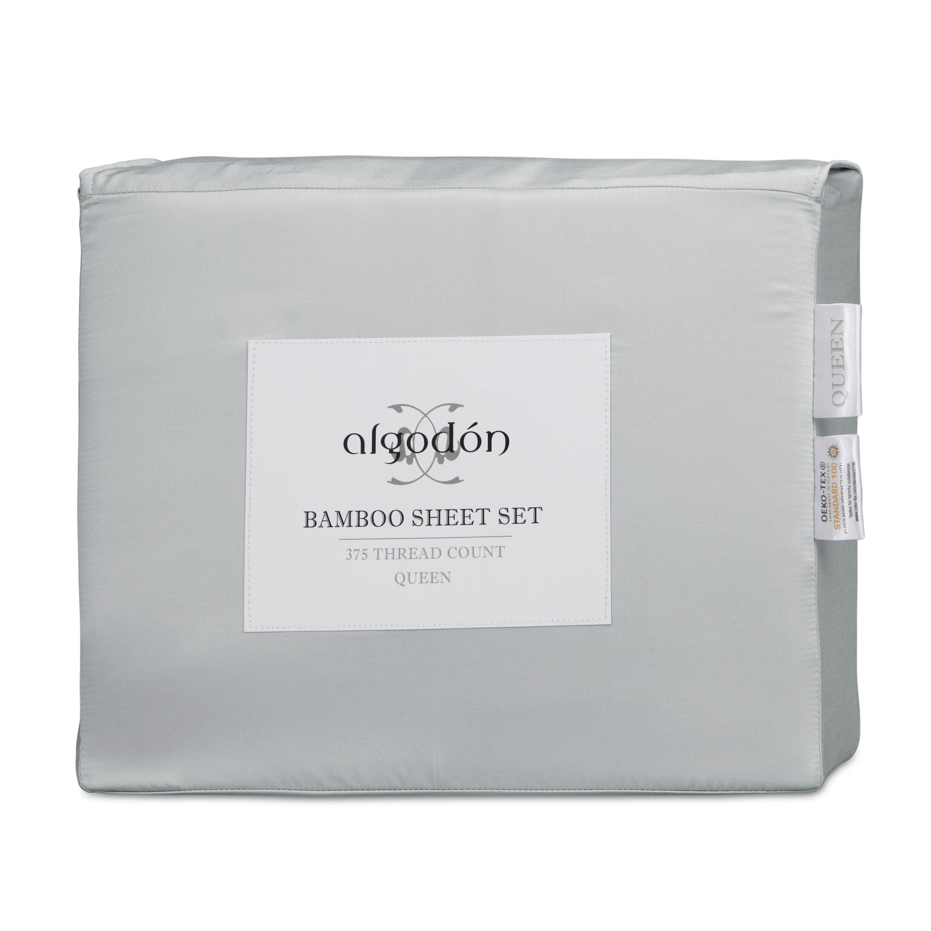 ALGODON "Bamboo" SHEET SET - SILVER Algodon