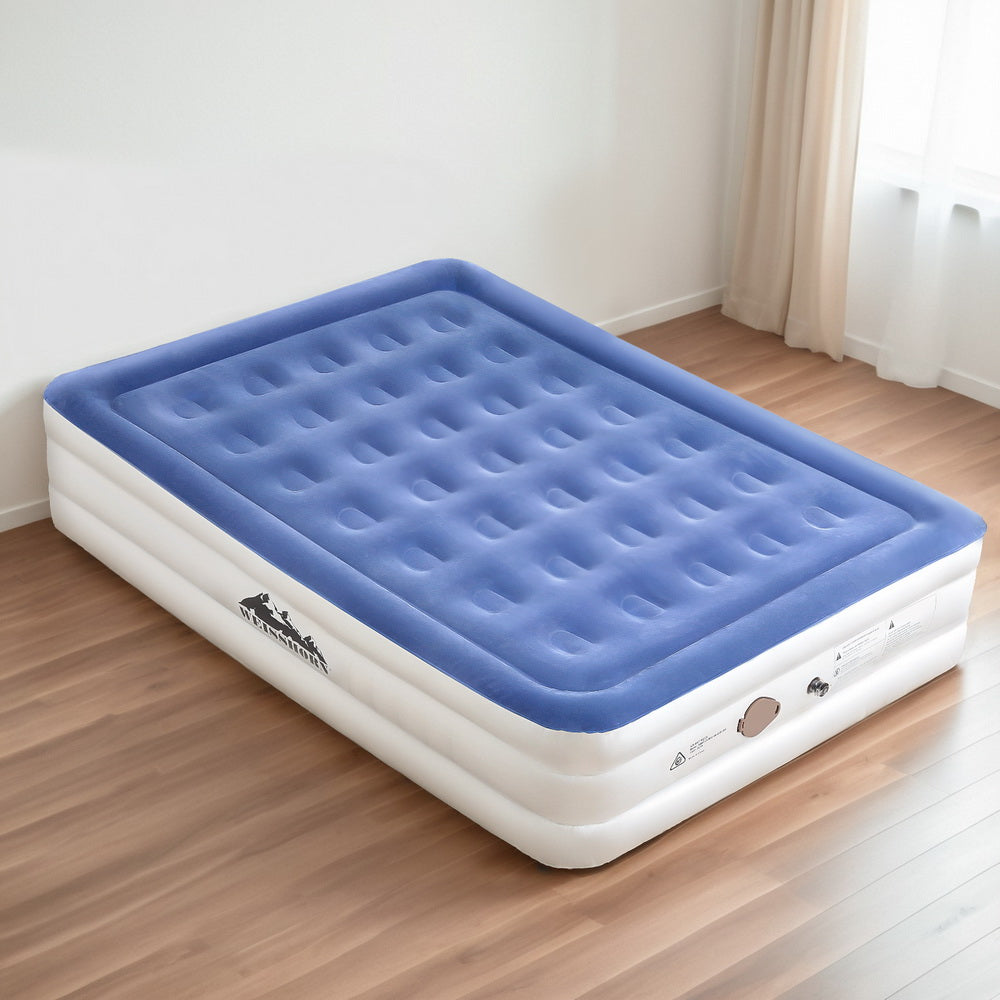 Weisshorn Air Mattress Queen Inflatable Bed 46cm Air bed Cube Big Bedding Australia