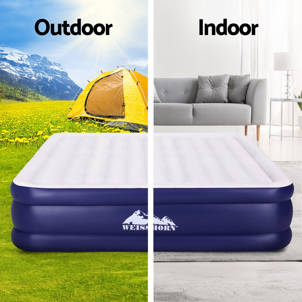 Weisshorn Air Mattress King Inflatable Bed Air bed 51cm Big Bedding Australia