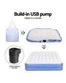 Weisshorn Air Mattress Queen Inflatable Bed 41cm Air bed Big Bedding Australia