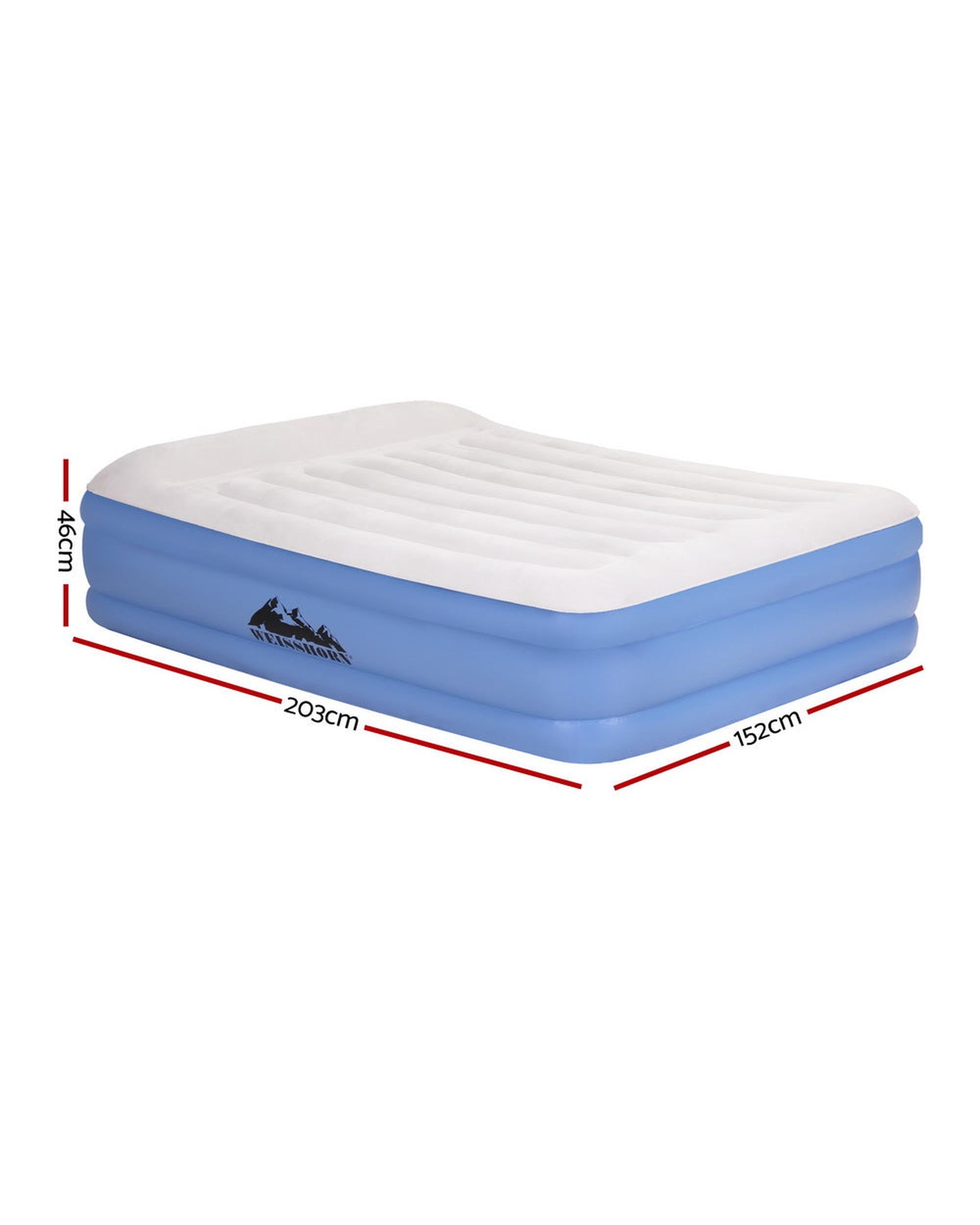 Weisshorn Air Mattress Queen Inflatable Bed 46cm Air bed Big Bedding Australia
