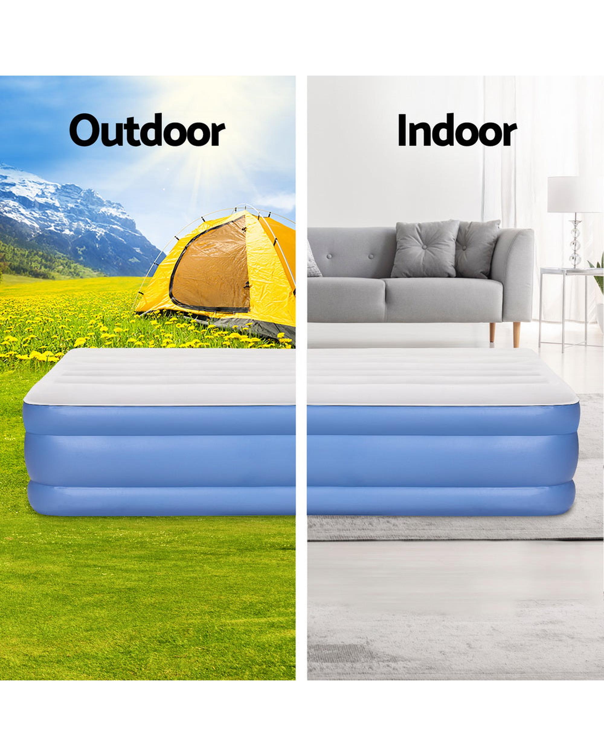 Weisshorn Air Mattress Queen Inflatable Bed 46cm Air bed Big Bedding Australia