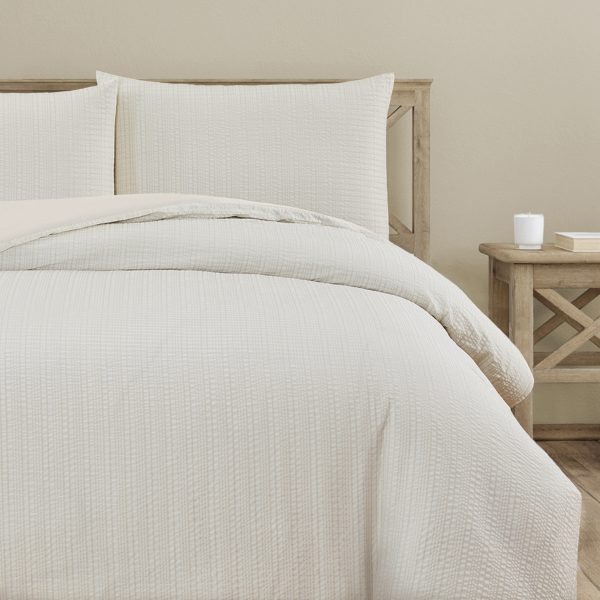 ARDOR BOUDOIR "Alistair"  SEERSUCKER QUILT COVER SET Ardor Bedding