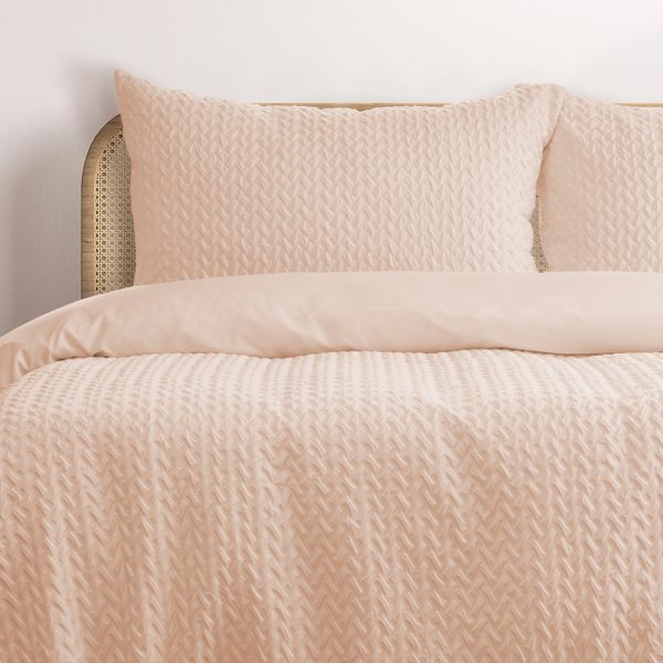 ARDOR BOUDOIR "Bondi" EMBOSSED QUILT COVER SET Ardor Bedding