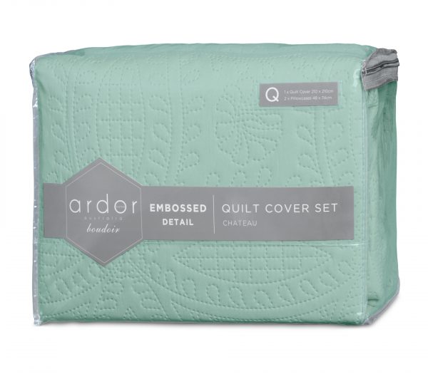 ARDOR BOUDOIR "Eddison" MICROFIBRE QUILT COVER SET Ardor Bedding