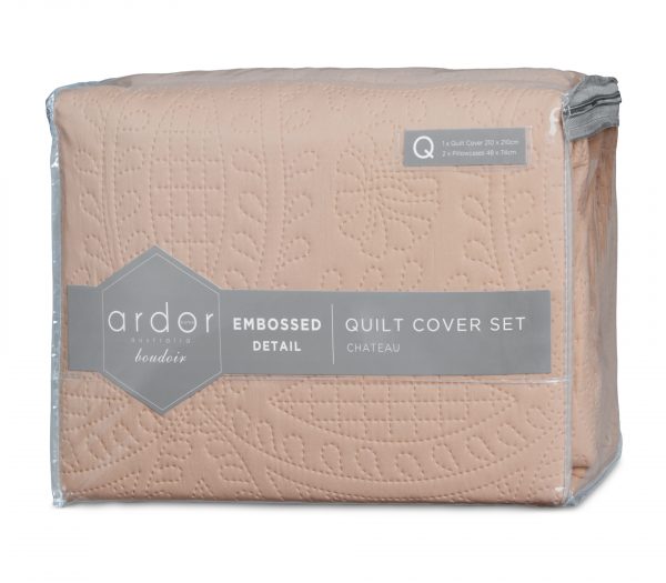 ARDOR BOUDOIR "Chateau" MICROFIBRE QUILT COVER SET Ardor Bedding