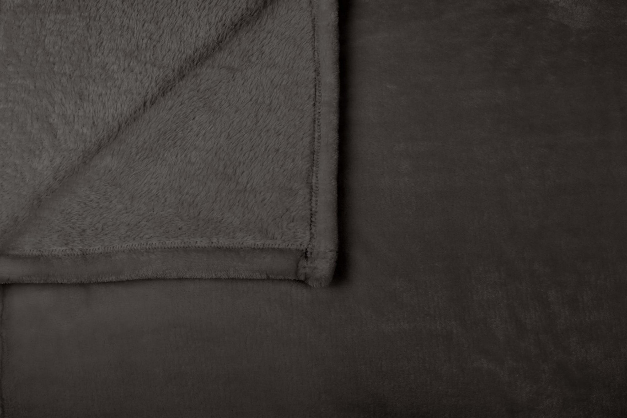 ARDOR BOUDOIR "Lucia" LUXURY PLUSH VELVET BLANKET - CHARCOAL Ardor Bedding