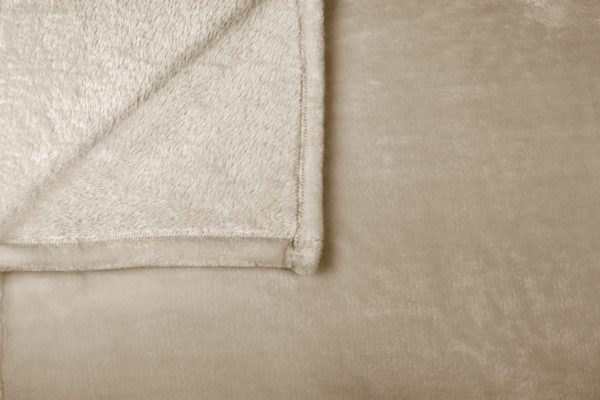 ARDOR BOUDOIR "Lucia" LUXURY PLUSH VELVET BLANKET - STONE Ardor Bedding