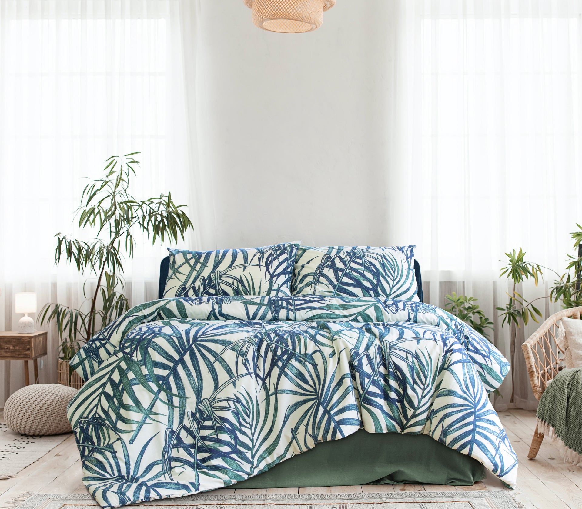 ARDOR BOUDOIR "Paradise Palms" QUILT COVER SET Ardor Bedding