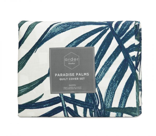 ARDOR BOUDOIR "Paradise Palms" QUILT COVER SET Ardor Bedding