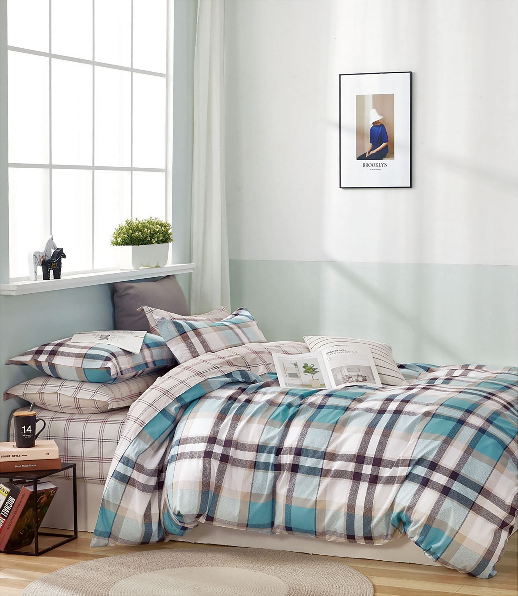 ARDOR BOUDOIR "Bayley" PRINTED QUILT COVER SET Ardor Bedding