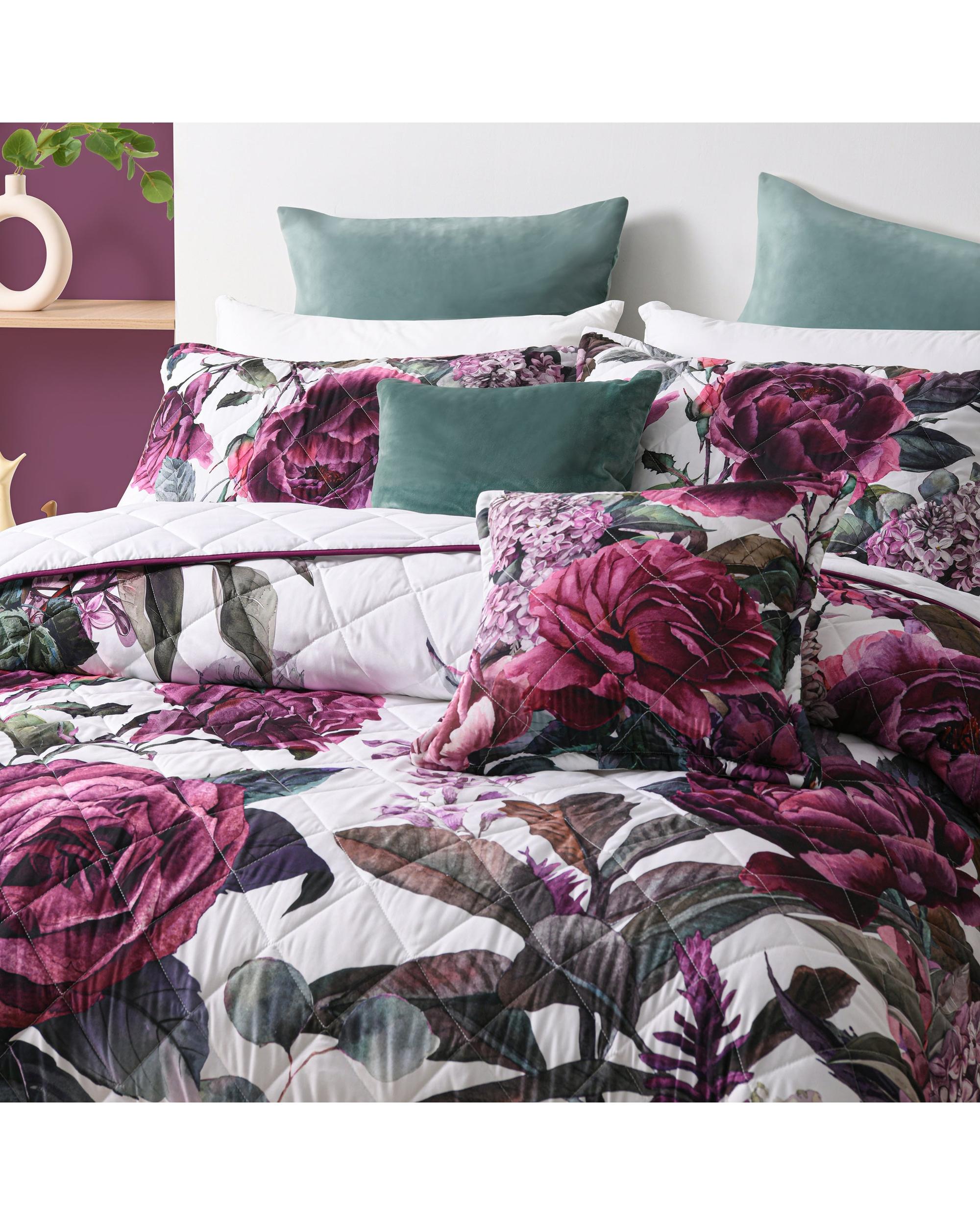 Bianca Bedding ABIGAIL Berry Polyester Bedspread Set Bianca Bedding