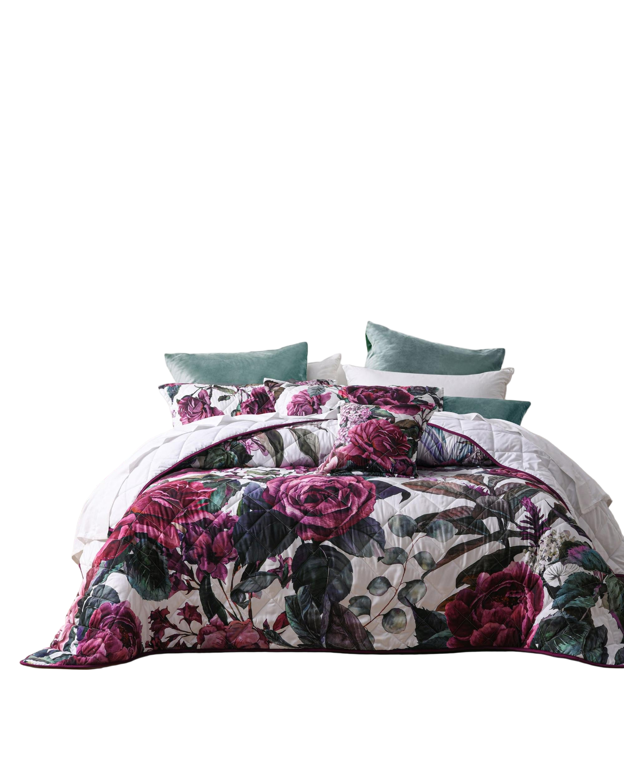 Bianca Bedding ABIGAIL Berry Polyester Bedspread Set Bianca Bedding