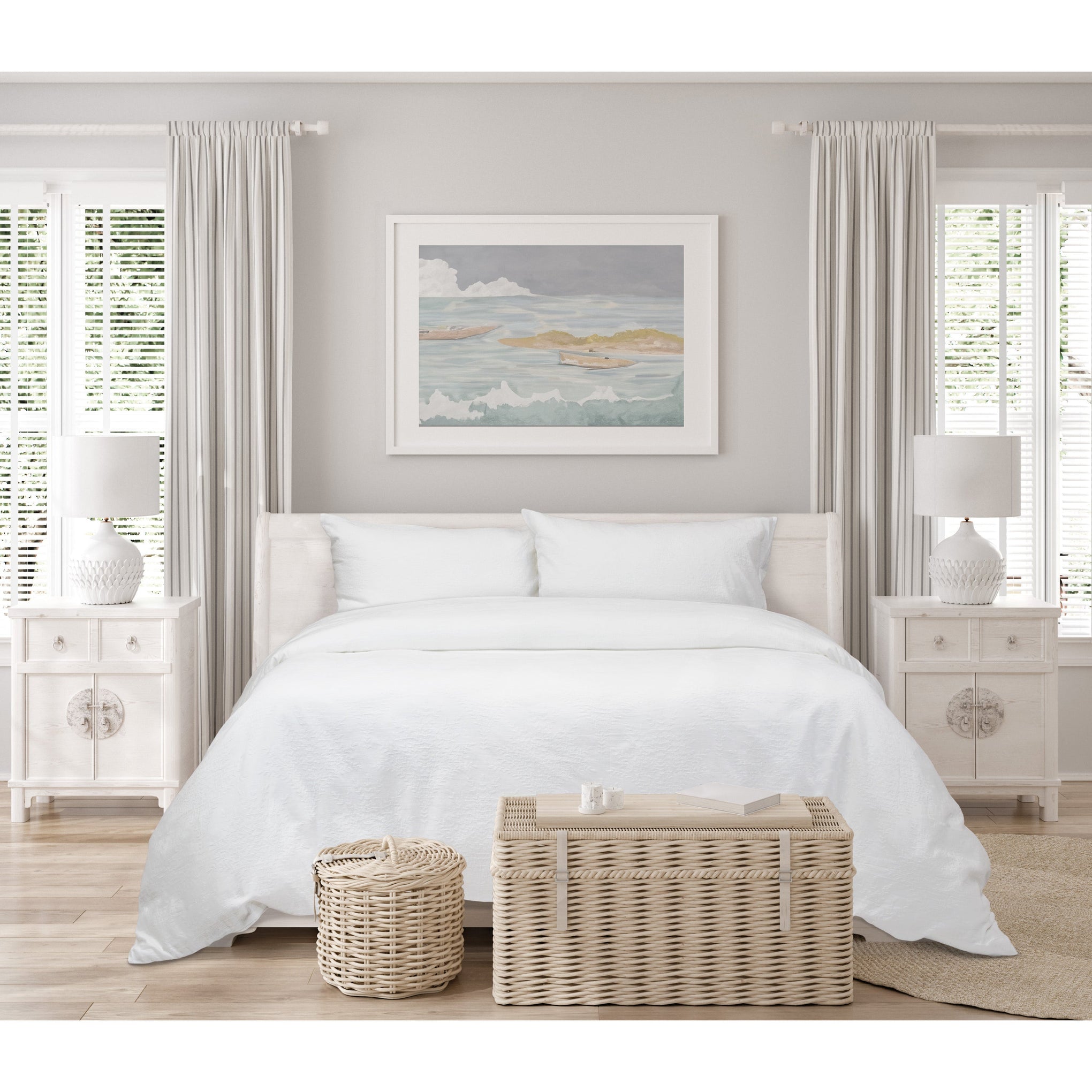 ARDOR BOUDOIR "Byron" SEERSUCKER STRIPES QUILT COVER SET (Copy) Ardor Bedding