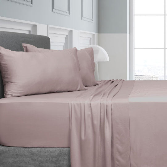 ALGODON "Bamboo" SHEET SET - BLUSH