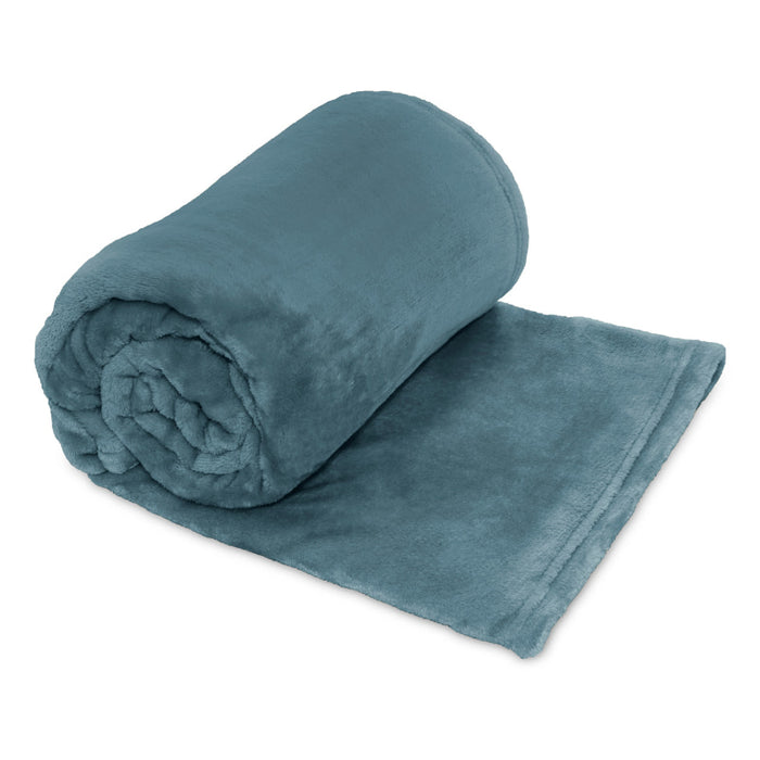ARDOR BOUDOIR "Lucia" LUXURY PLUSH VELVET BLANKET - STORMY SEA Ardor Bedding